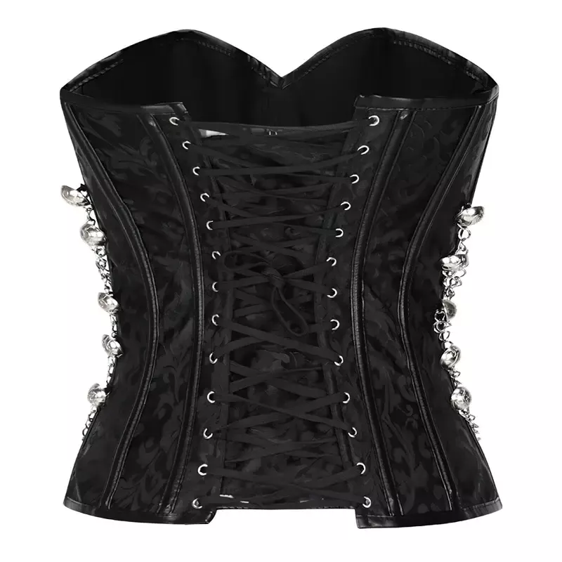 Corset noir gothique bustier