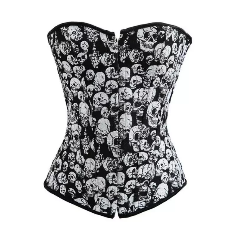 Corset Femme Tête de Mort