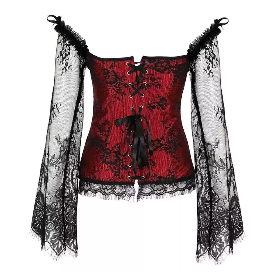 Corset Vintage Élastique rouge