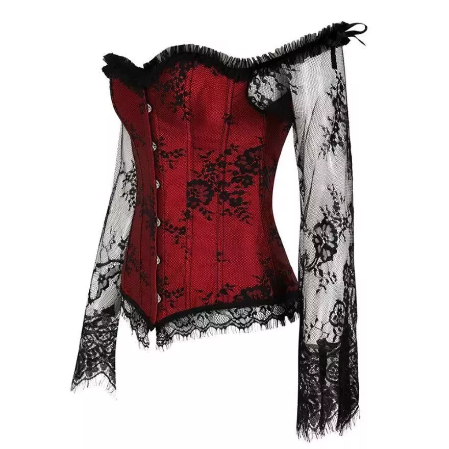 Corset Vintage Élastique rouge