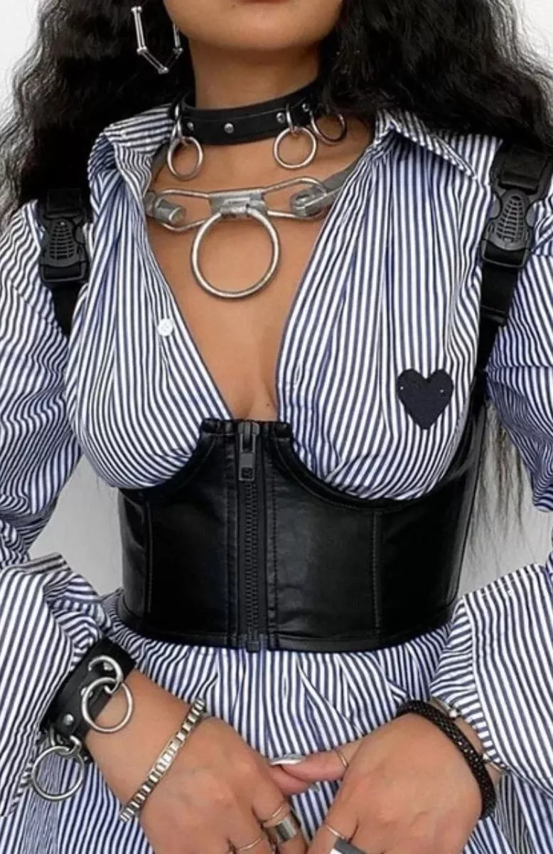 Corset Femme En Cuir