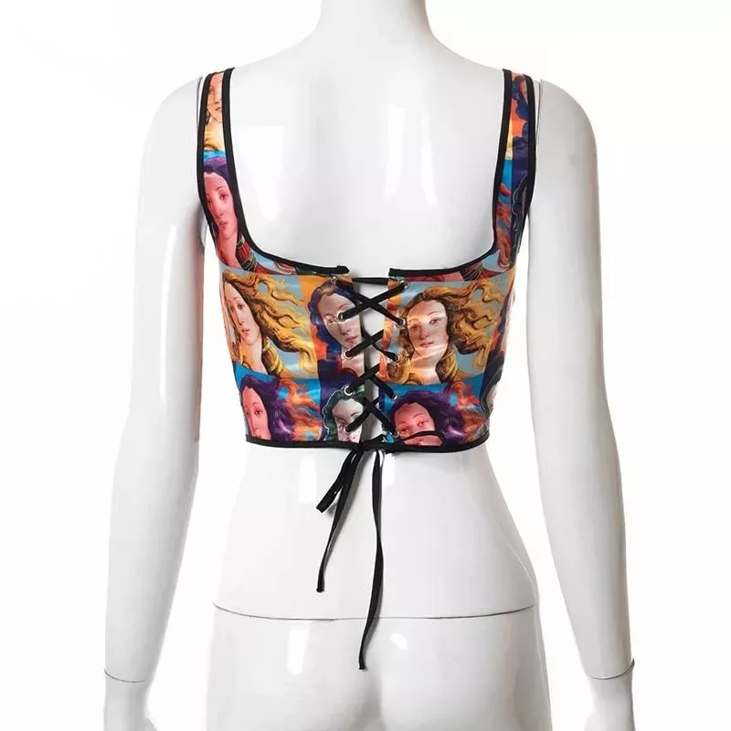 Corset Vintage Avec illustration