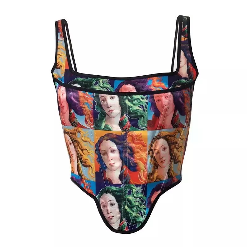 Corset Vintage Avec illustration