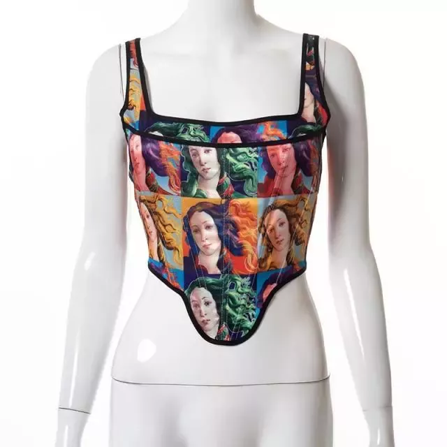 Corset Vintage Avec illustration