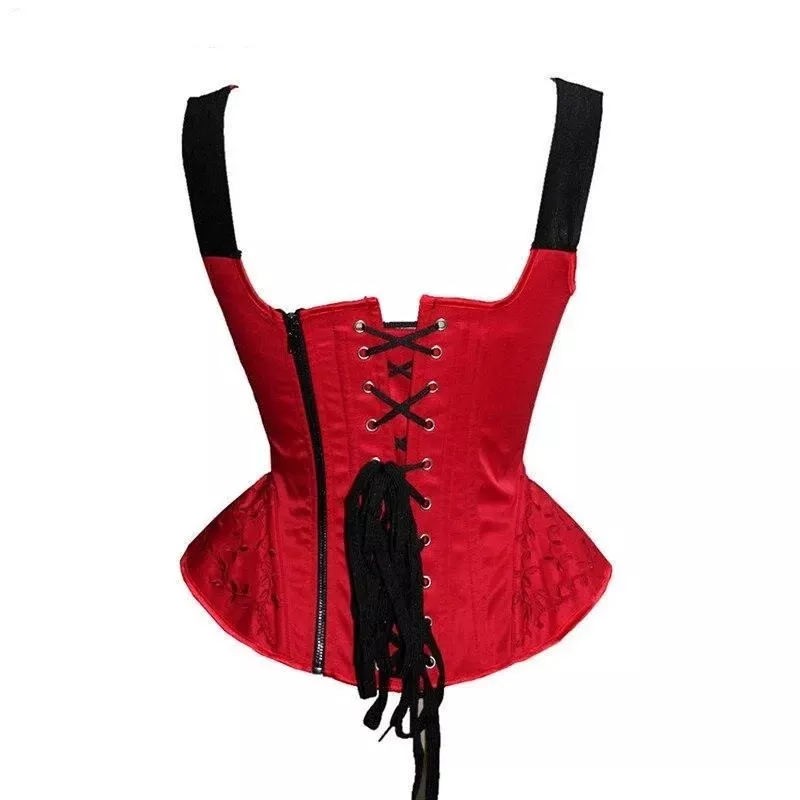 Vintage Bustier Corset Tops rouge