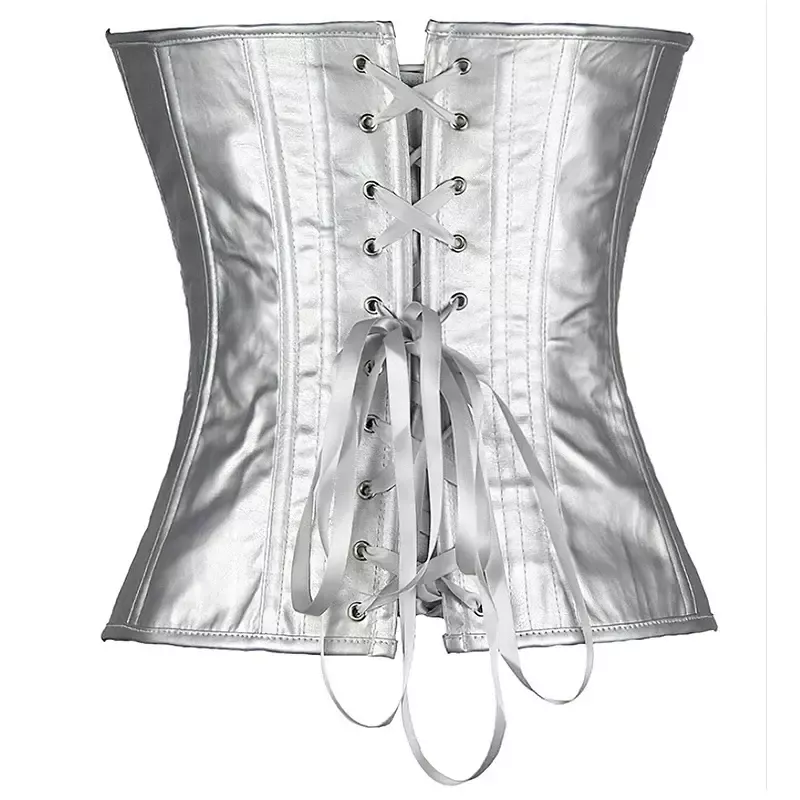 Corset argenté bustier