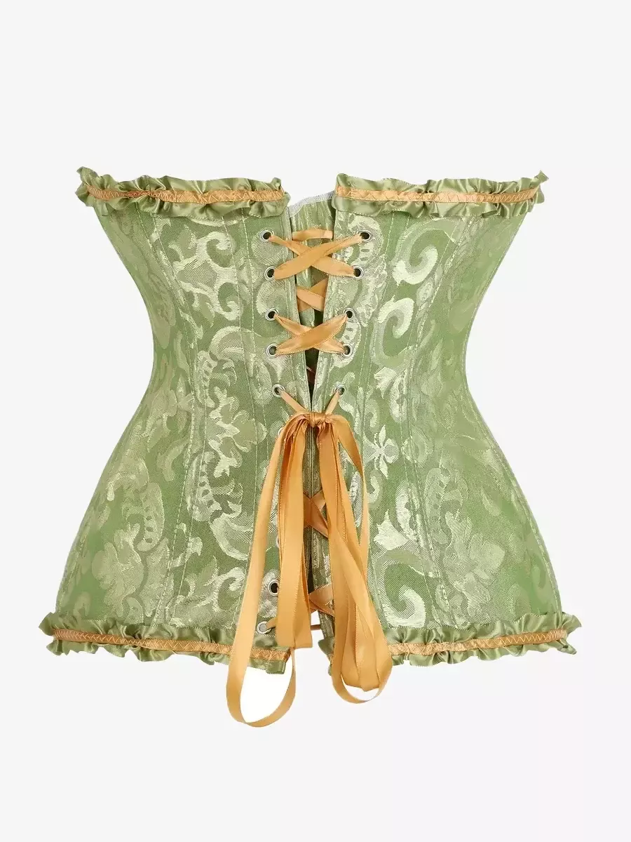 Corset vert anis bustier
