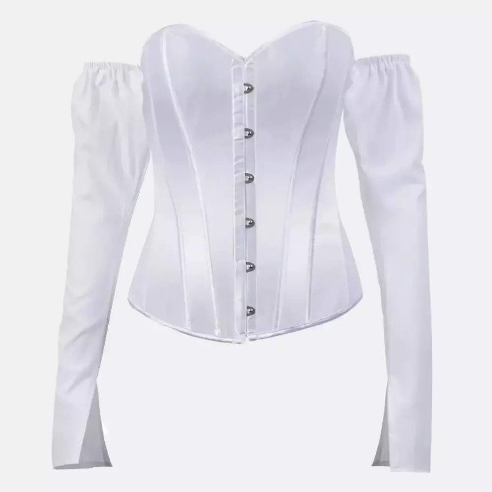 Corset bustier habillé blanc