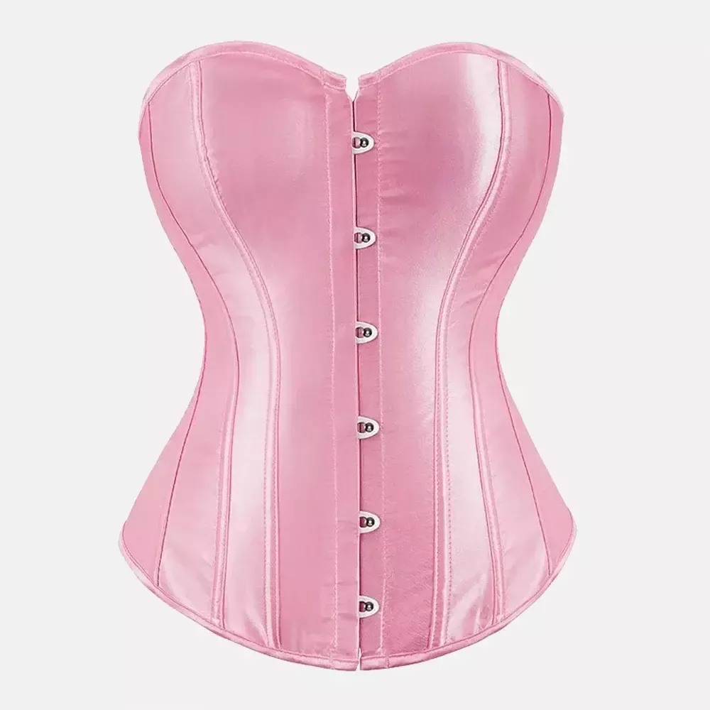 Corset bustier rose