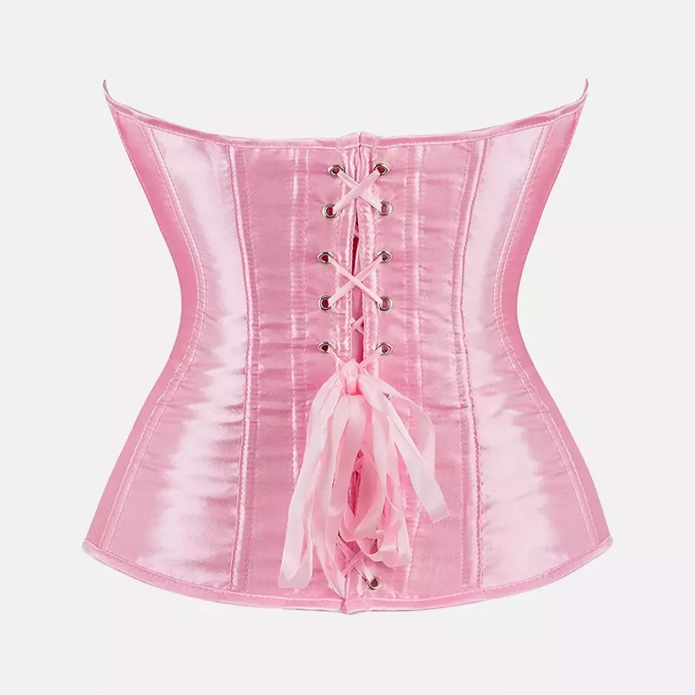Corset bustier rose