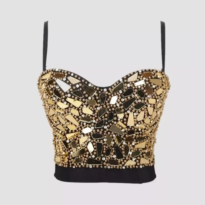 Bustier femme Doré