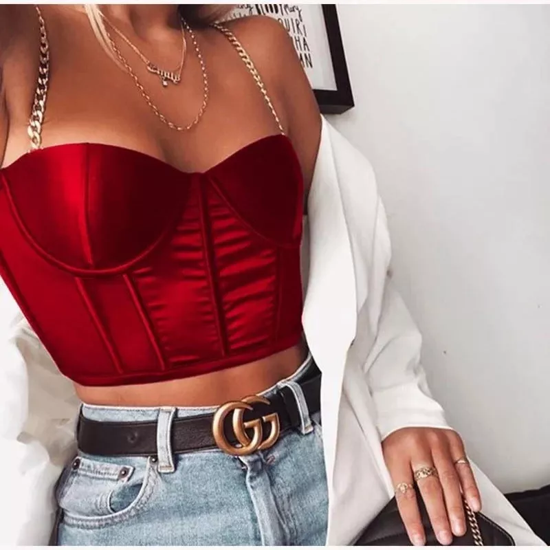 Bustier Corset Rouge