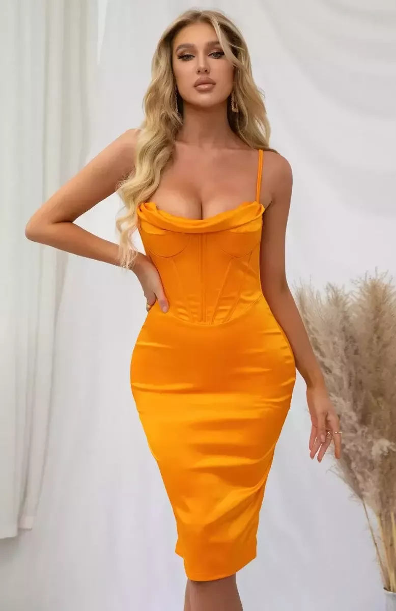 Robe Corset Orange