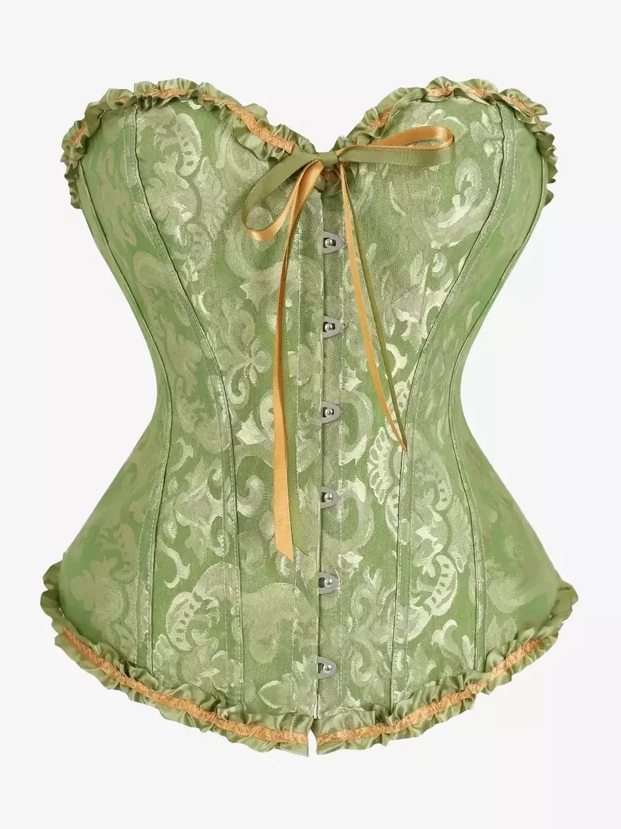 Corset vert anis bustier