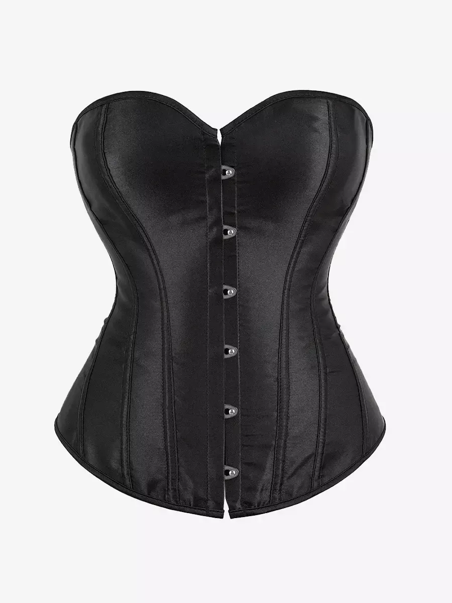 Corset noir simple bustier