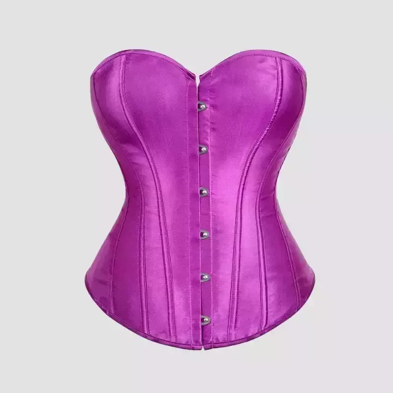 Corset Femme Violet Satin