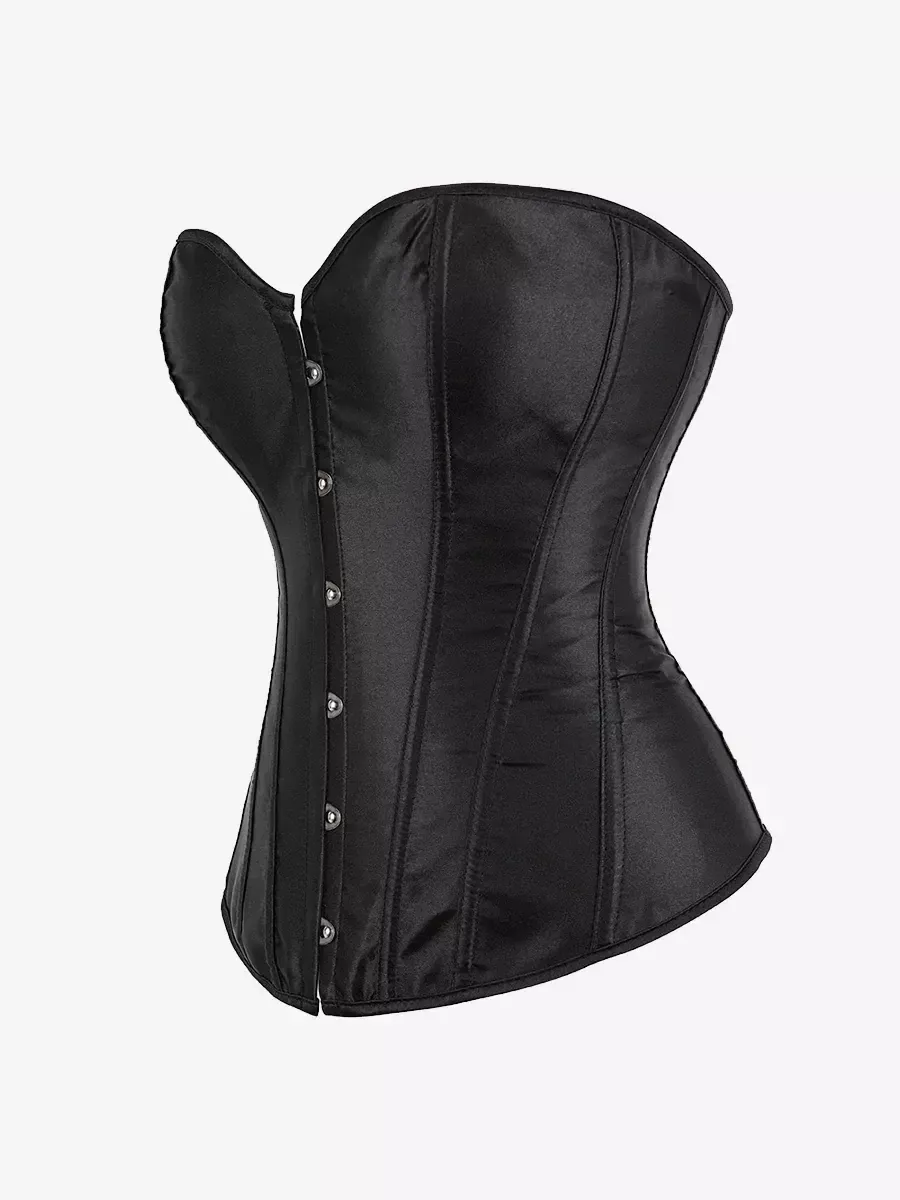 Corset noir simple bustier
