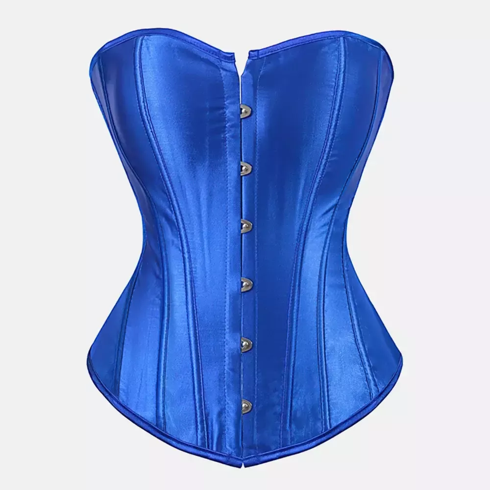 Corset bustier bleu