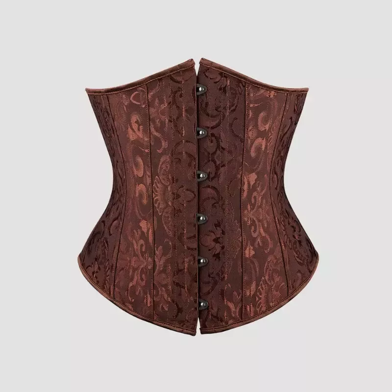 Corset underbust marron