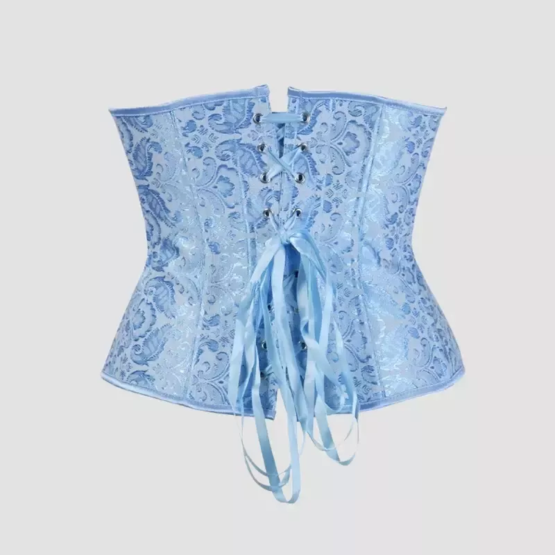 Corset Underbust Serre Taille Bleu