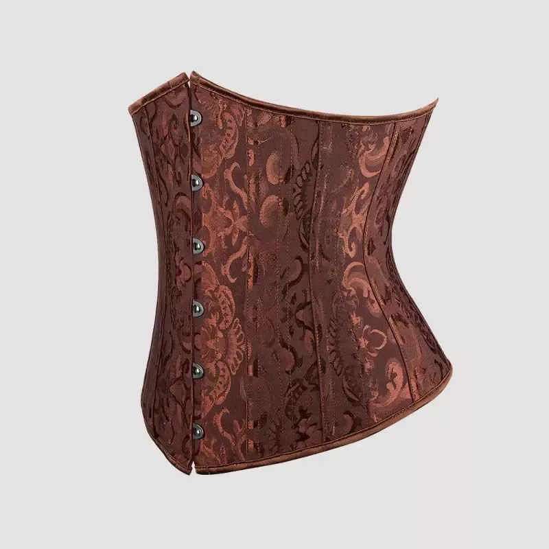 Corset underbust marron