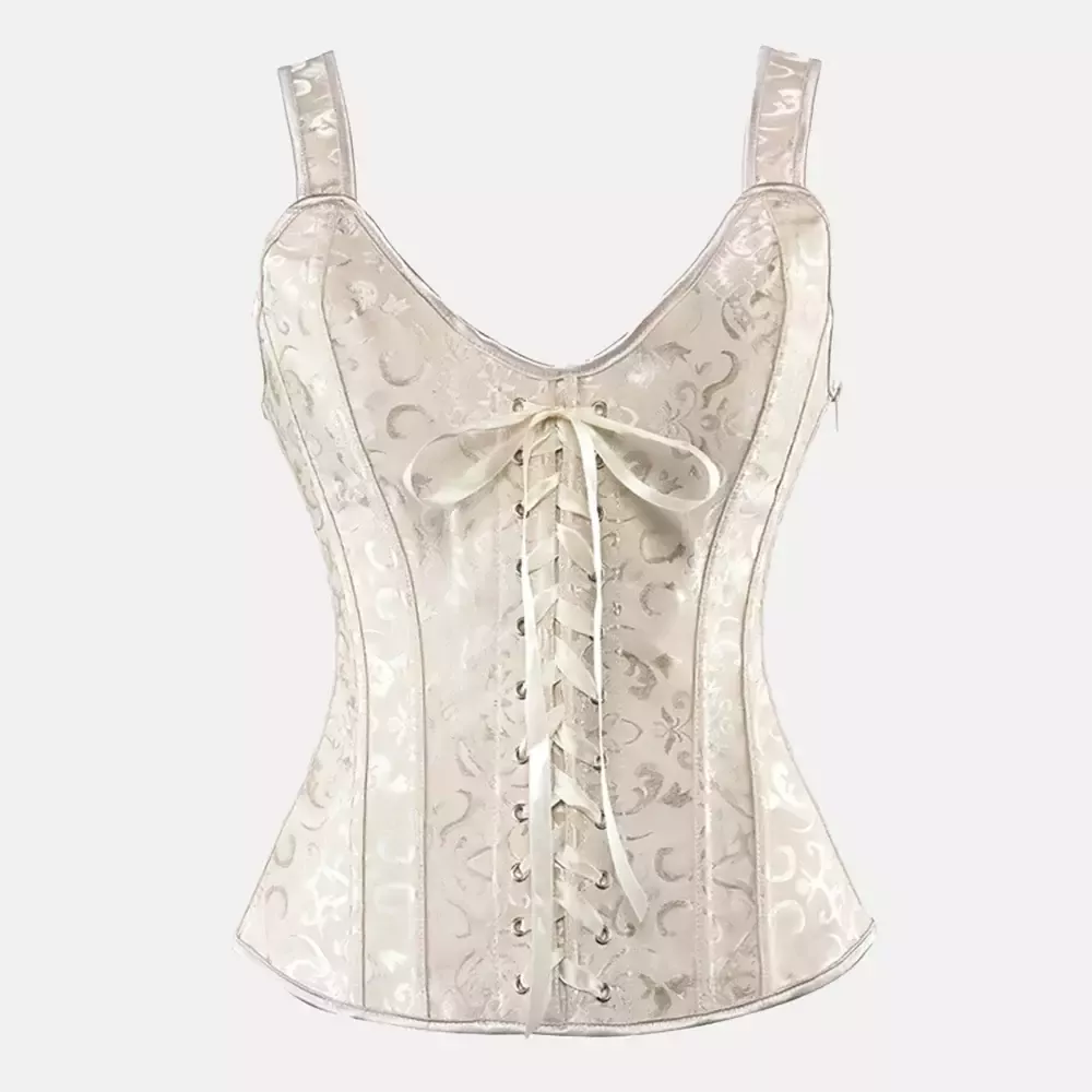Bustier corset ivoire