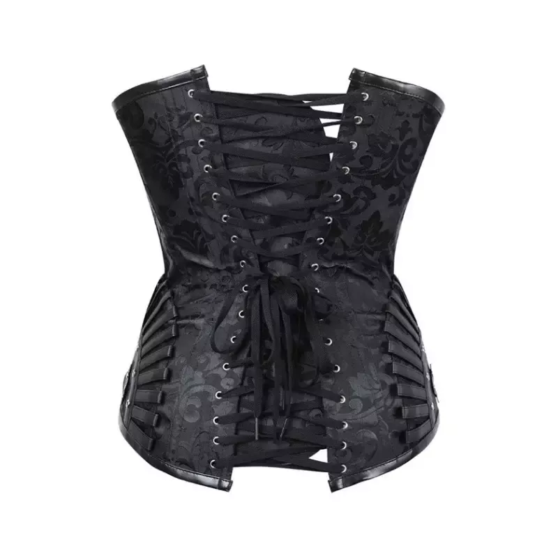 Corset femme Pirate noir