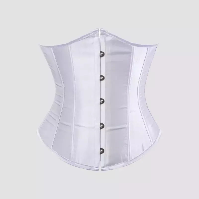 Corset underbust blanc satin