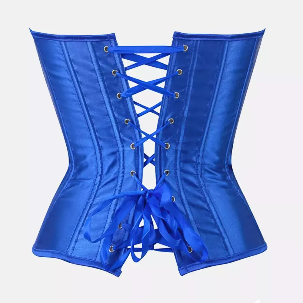Corset bustier bleu