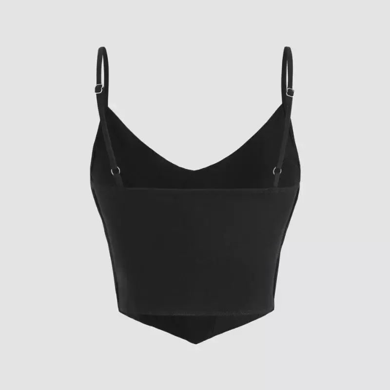 Corset femme top Noir