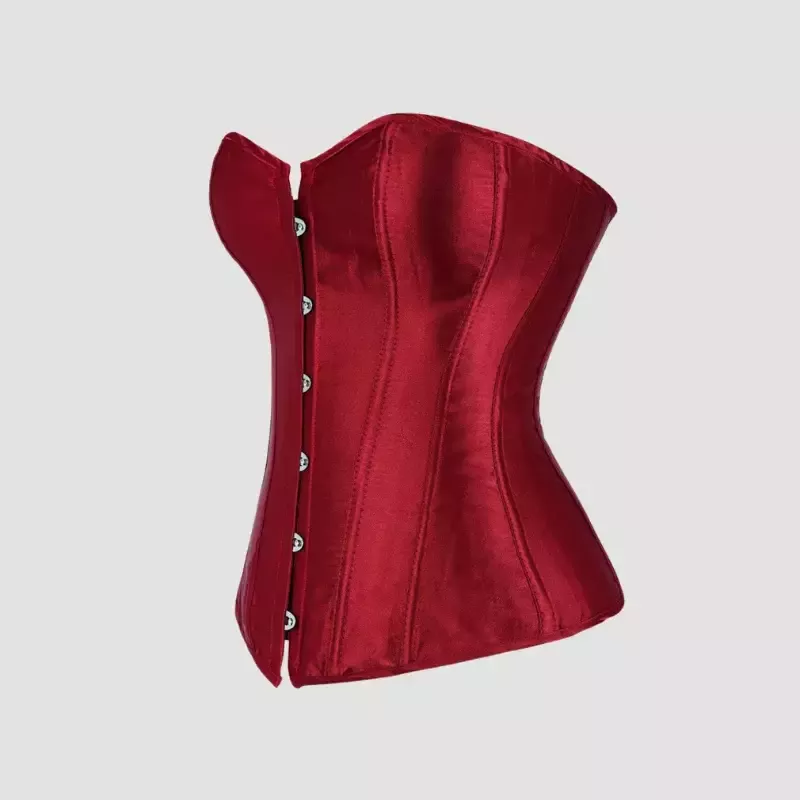 Corset femme rouge bordeaux