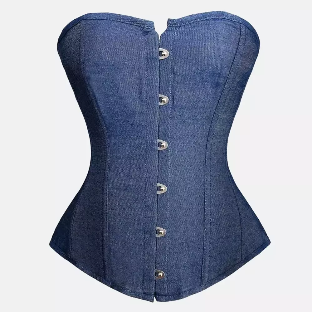 Corset bustier en jean