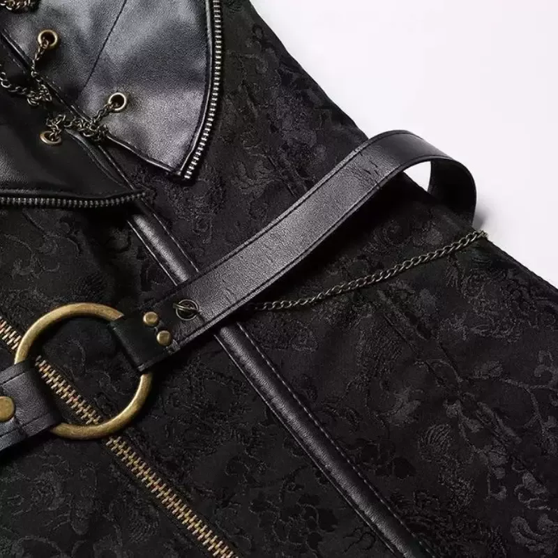 Corset femme viking noir