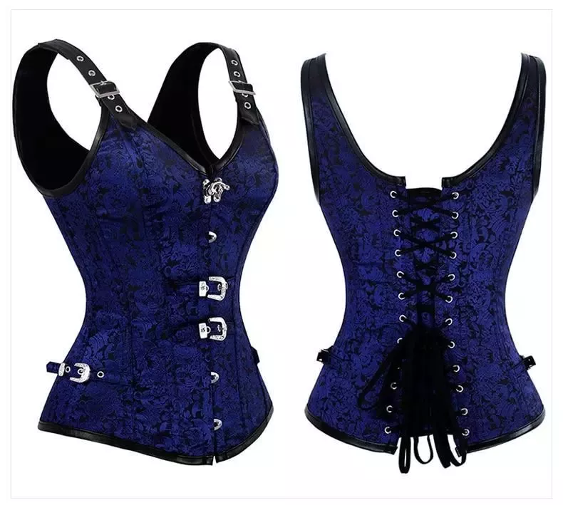 Corset Top Moderne rouge