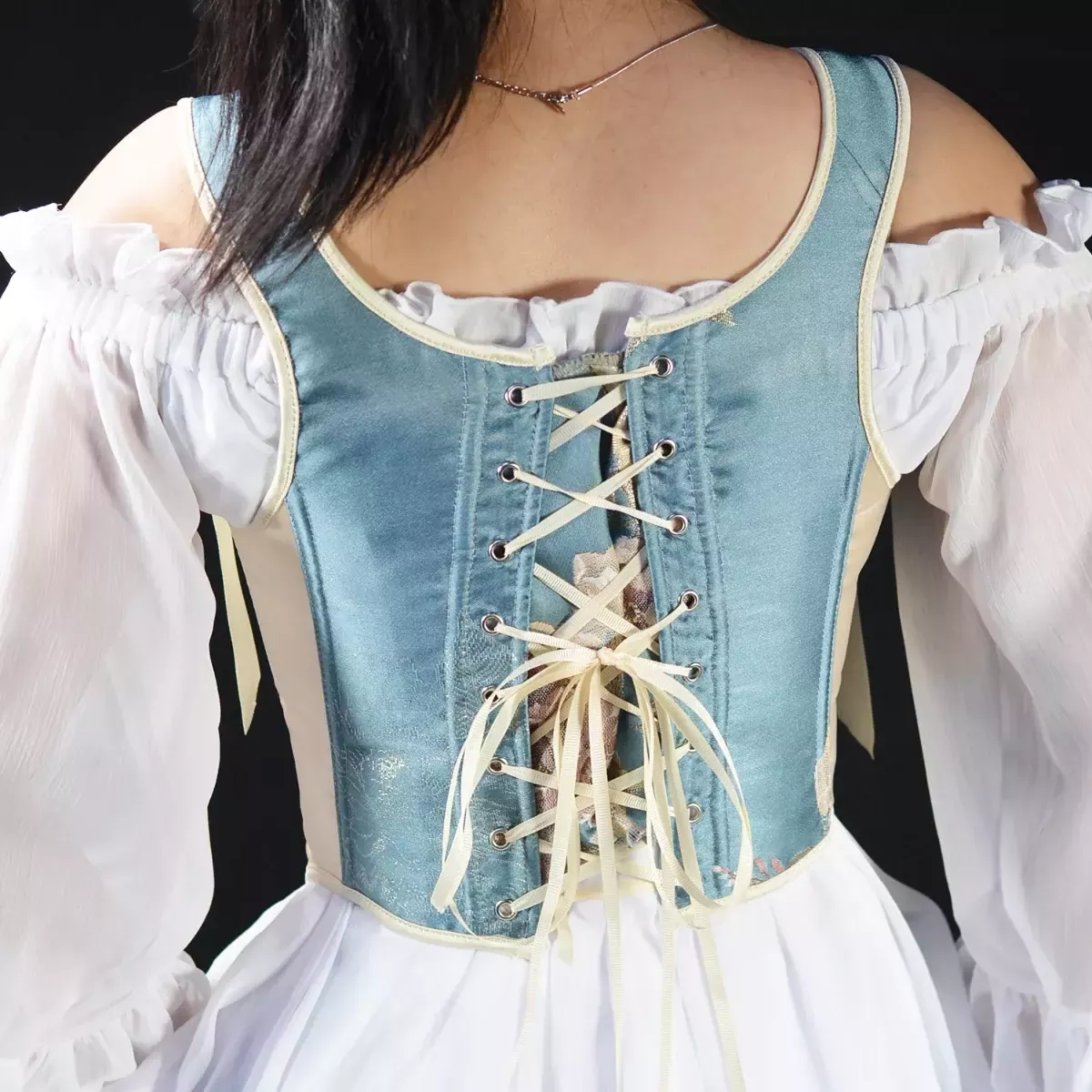 Corset bustier victorien à bretelles
