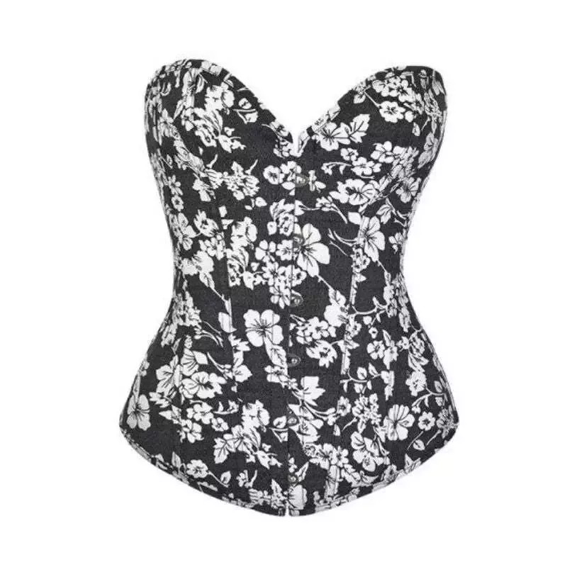 Corset Femme La fleur Noir