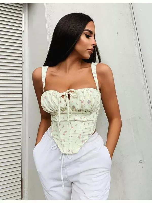 Corset Bustier Fleuri