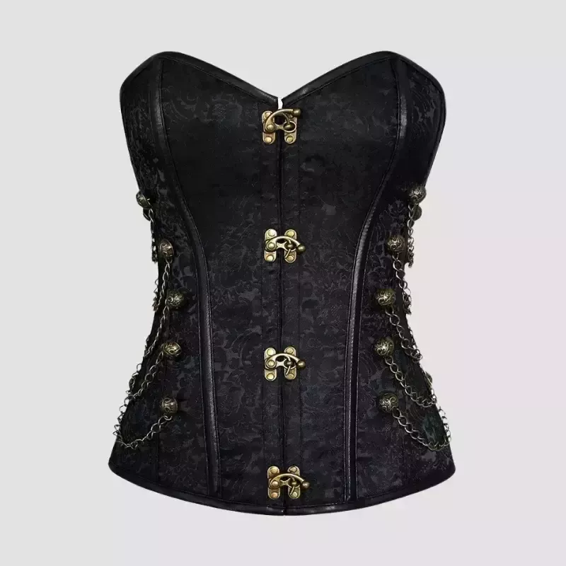 Corset femme steampunk noir