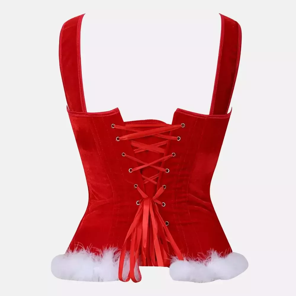 Corset rouge style bustier 