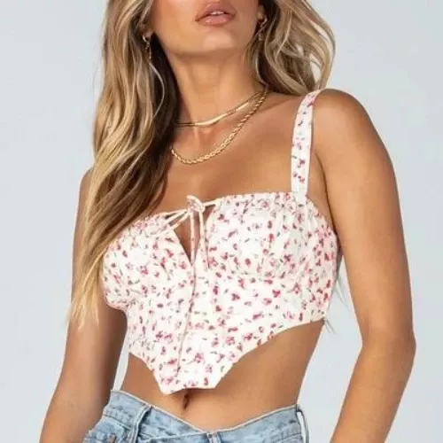 Corset Bustier Fleuri