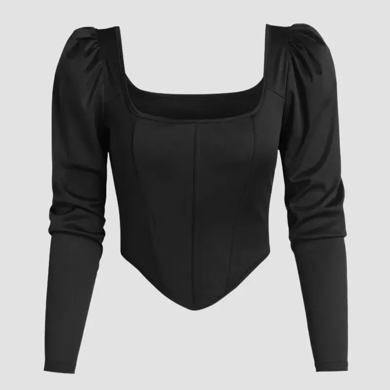 Corset Femme à Longues Manches