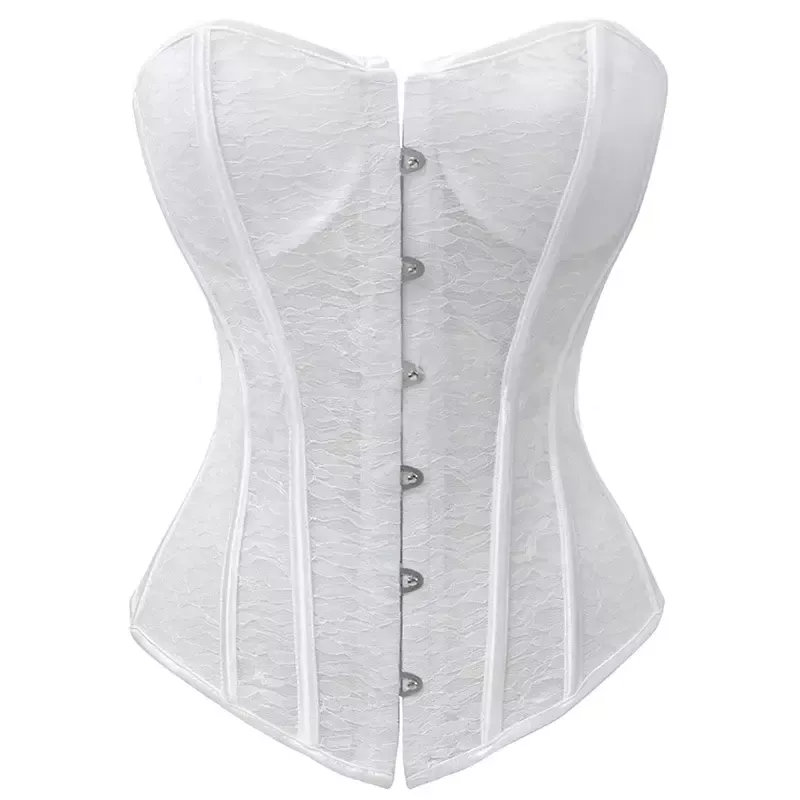 Corset en dentelle blanc