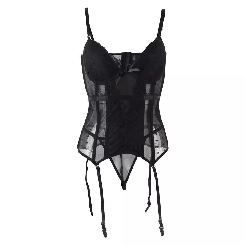 Corset Porte-jarretelles Bordeaux
