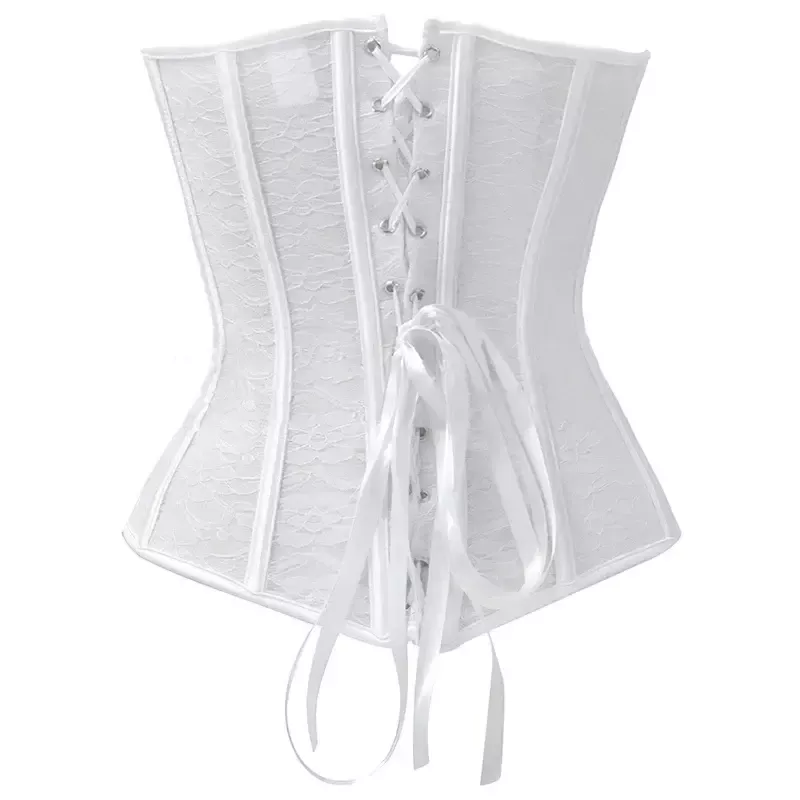 Corset en dentelle blanc