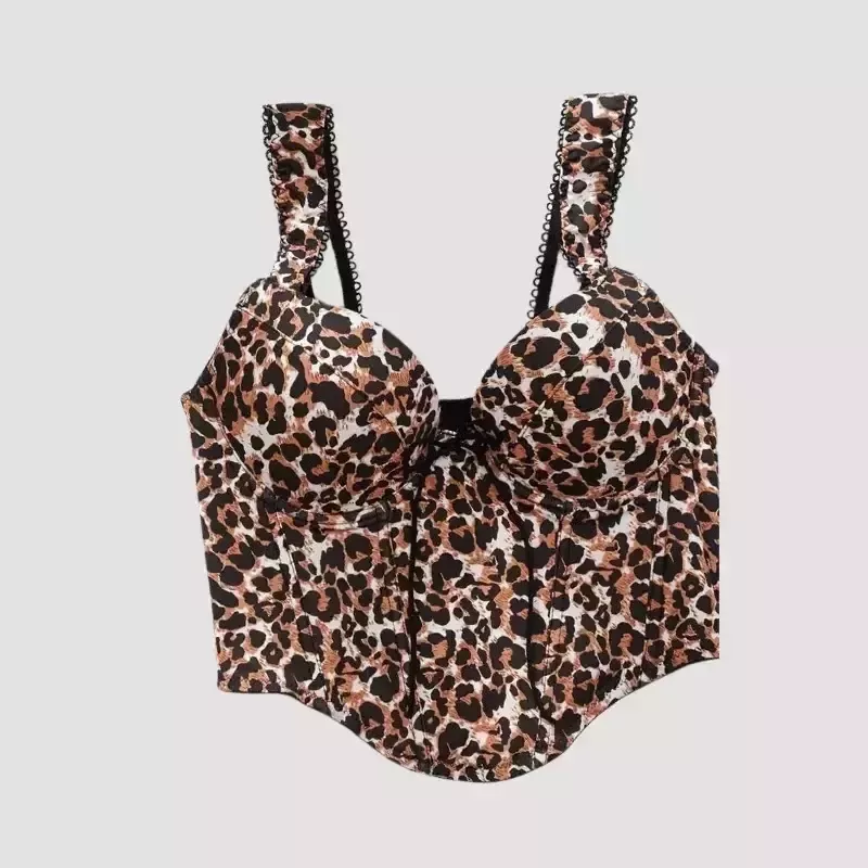 Corset femme bustier léopard
