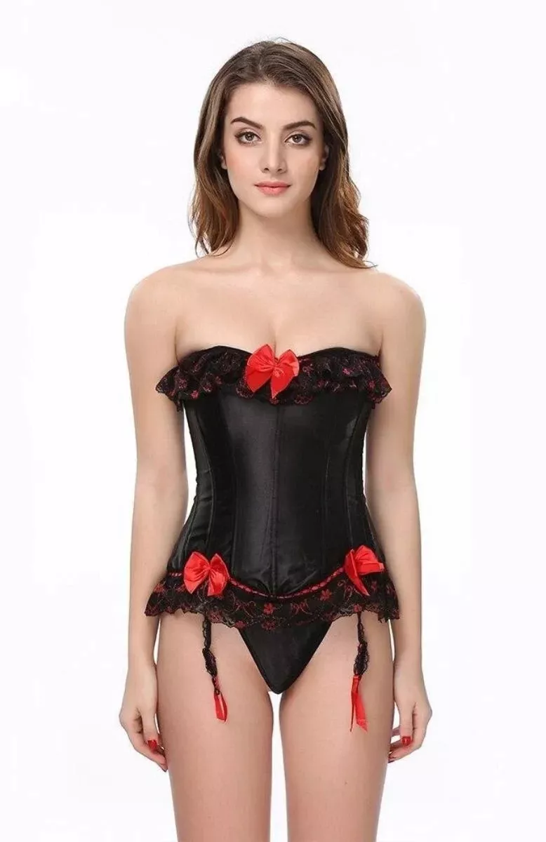 Corset Porte-jarretelles Noir & sexy