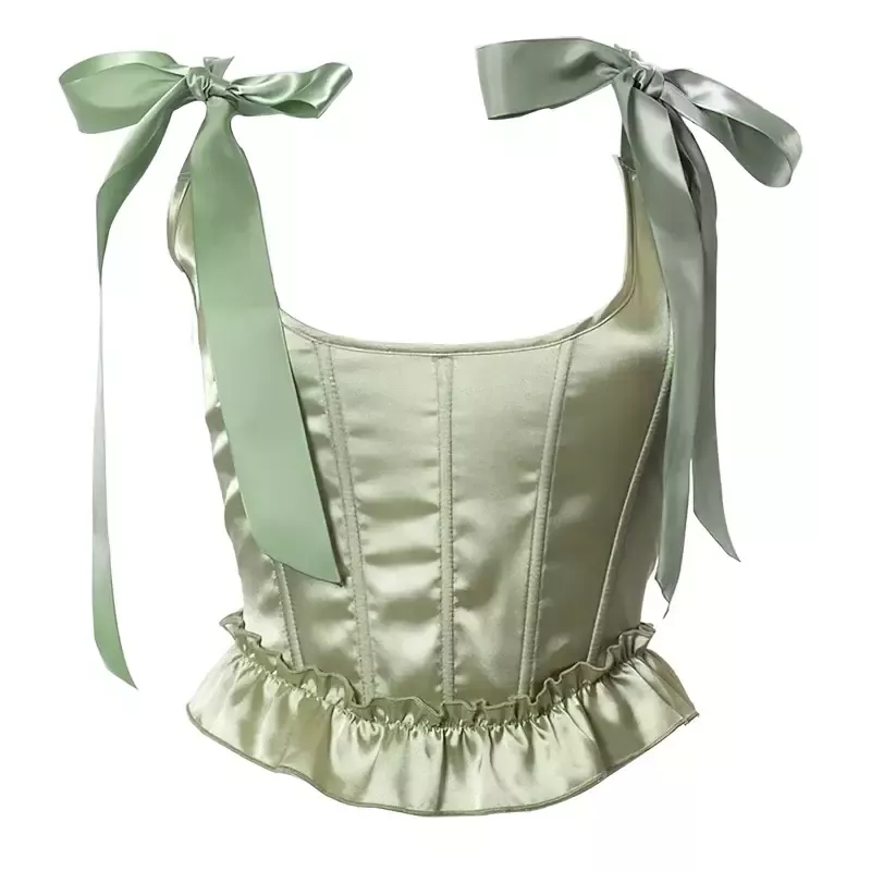 Corset bustier vert