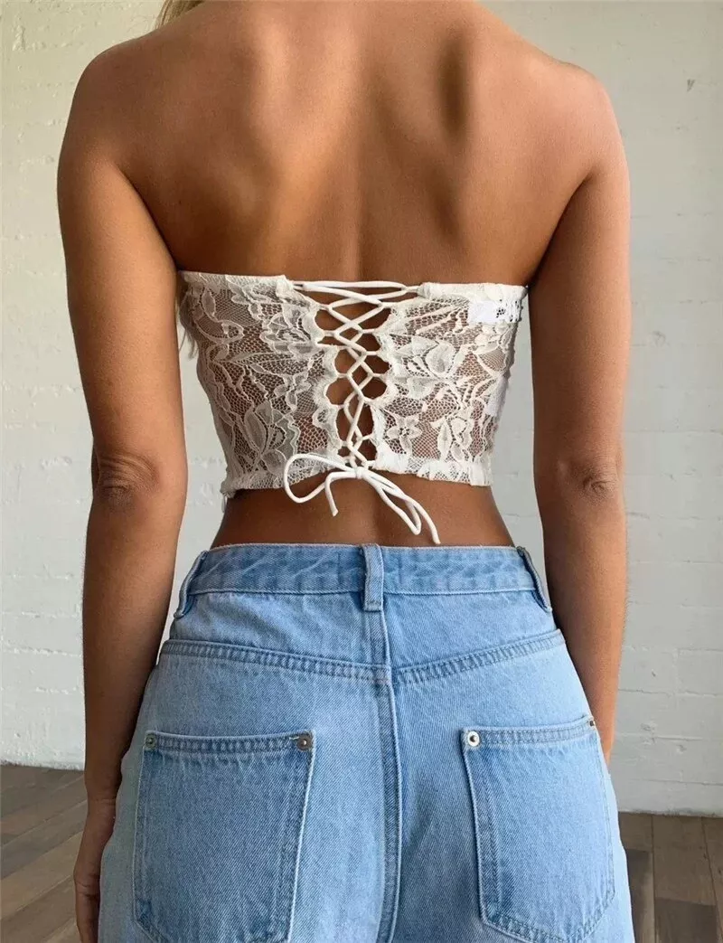 Corset Bustier Fleuri Dentelle