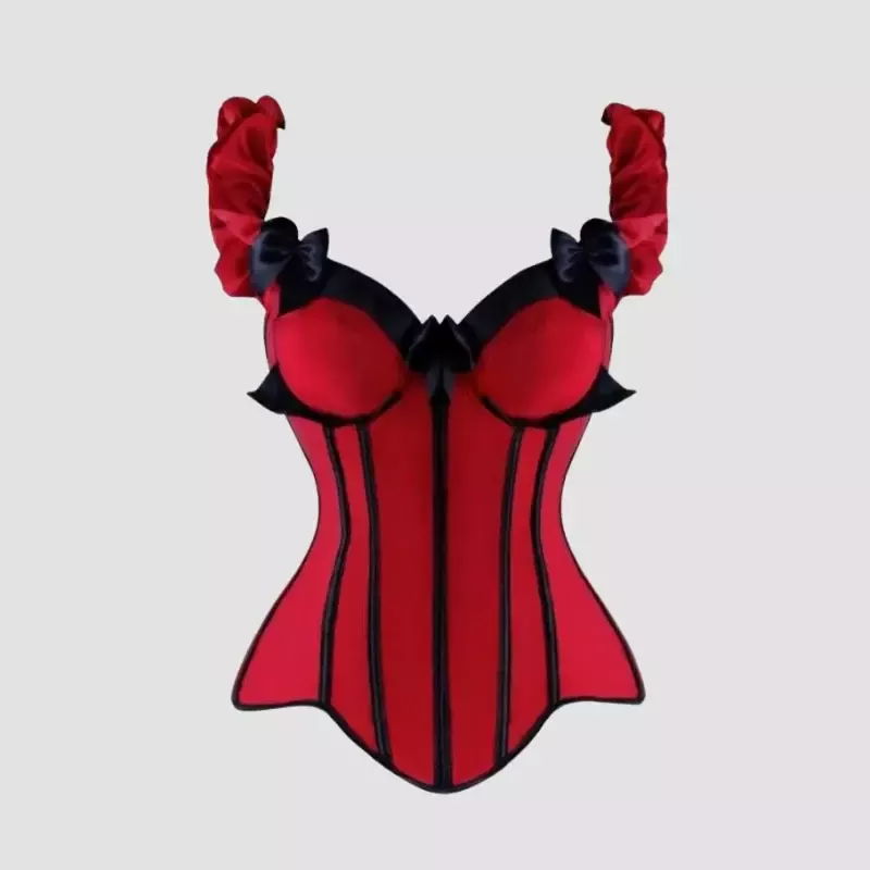 Corset Vintage Overbust rouge