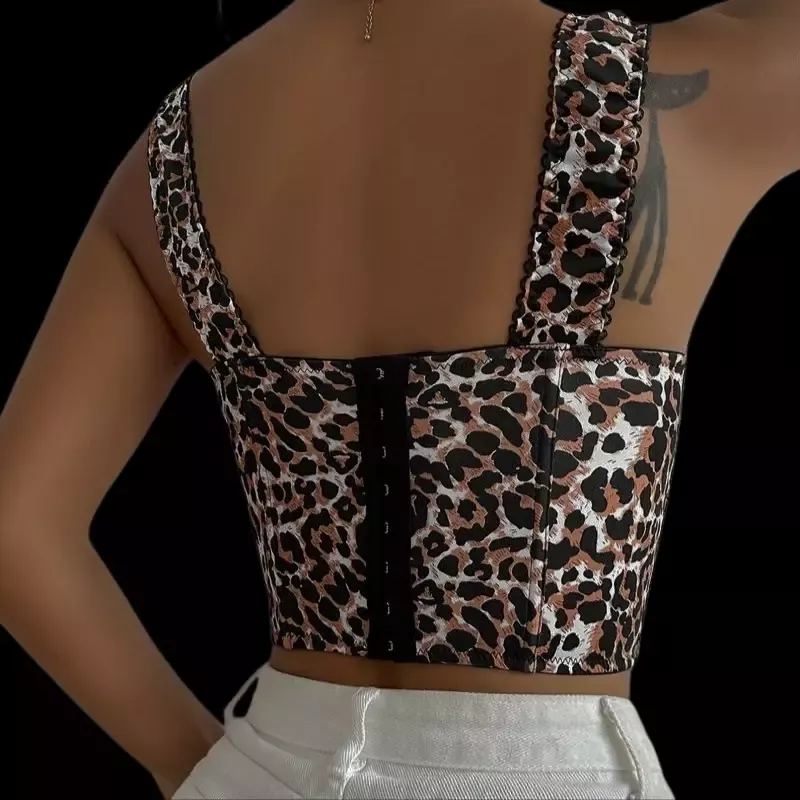 Corset femme bustier léopard